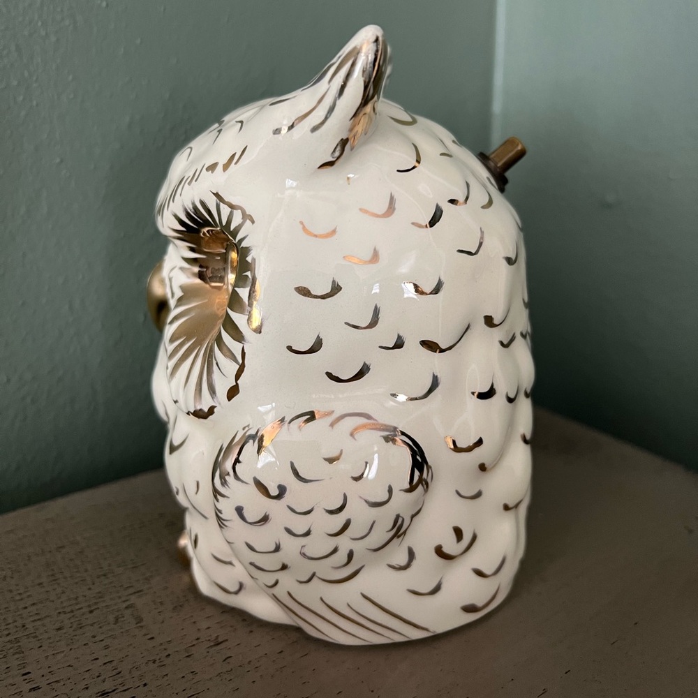 Vintage Handmade Ceramic Hoot Owl Nightlight With Switch 🦉 - Picture 9 of 16